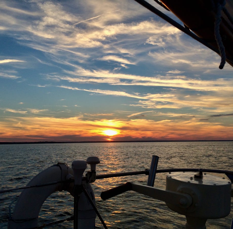 sunset sail on S/V Magic Carpet pot of Edgartown Harbor, Martha's Vineyard