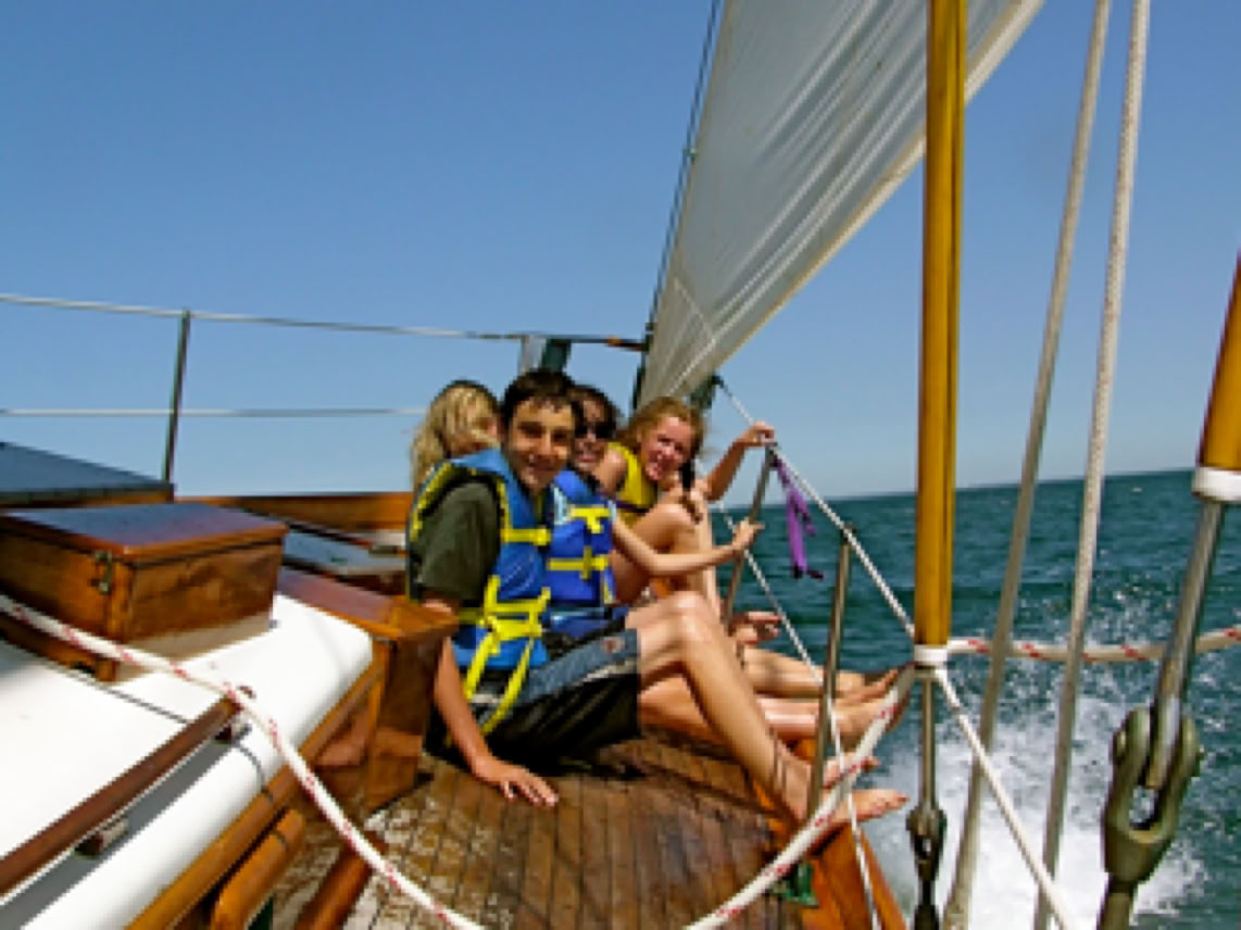 Sailing and Chartering aboard the sailboat Magic Carpet out of Edgartown Harbor, Martha's Vineyard