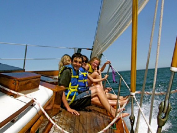 Sailing and Chartering aboard the sailboat Magic Carpet out of Edgartown Harbor, Martha's Vineyard